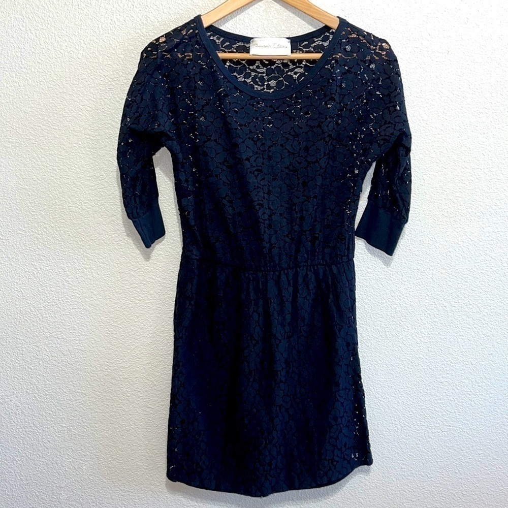 Staci Woo Souvenir Edition Black Solid Dress